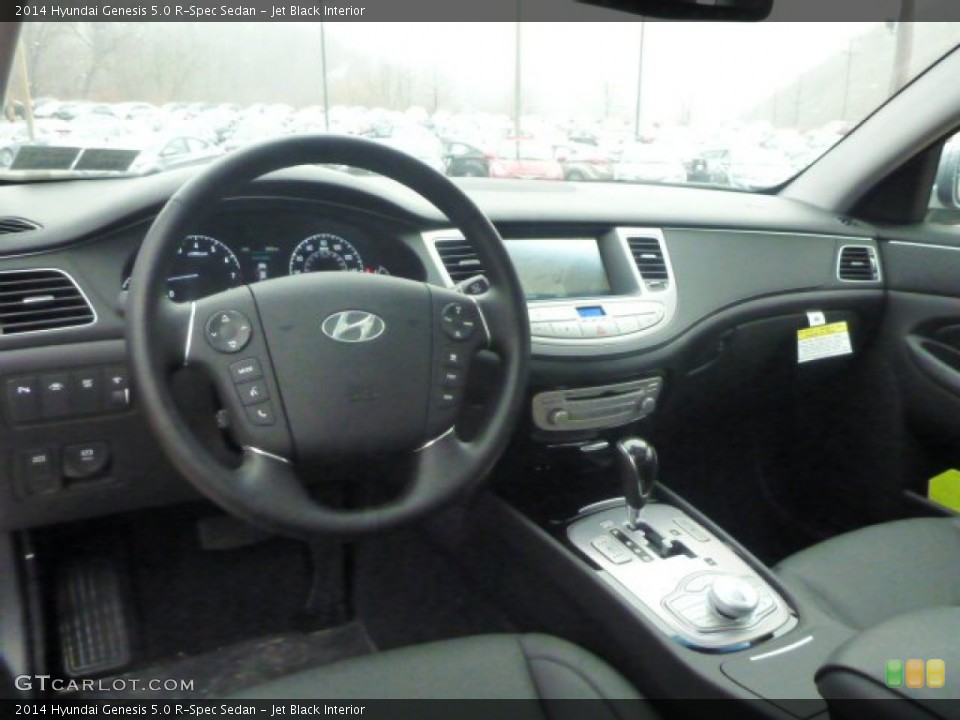 Jet Black Interior Dashboard for the 2014 Hyundai Genesis 5.0 R-Spec Sedan #99934074