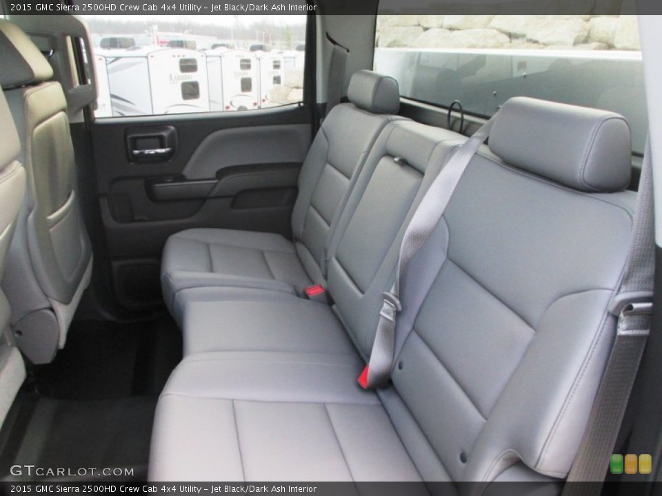 Jet Black/Dark Ash Interior Rear Seat for the 2015 GMC Sierra 2500HD Crew Cab 4x4 Utility #99937083