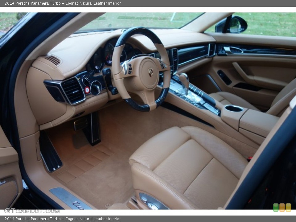 Cognac Natural Leather Interior Prime Interior for the 2014 Porsche Panamera Turbo #99941388