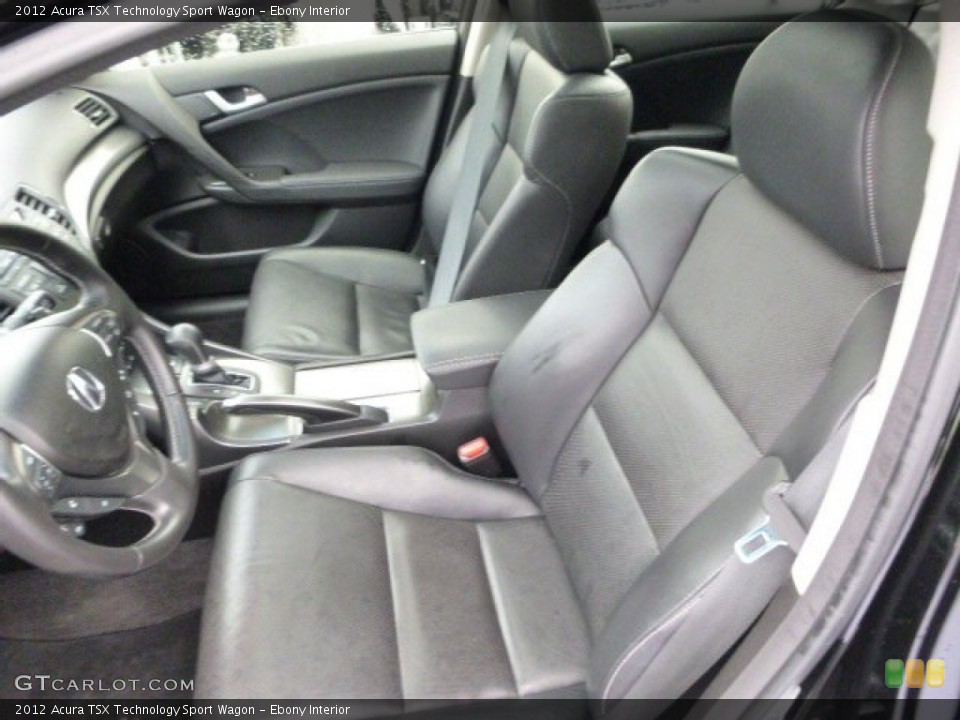 Ebony Interior Photo for the 2012 Acura TSX Technology Sport Wagon #99941526