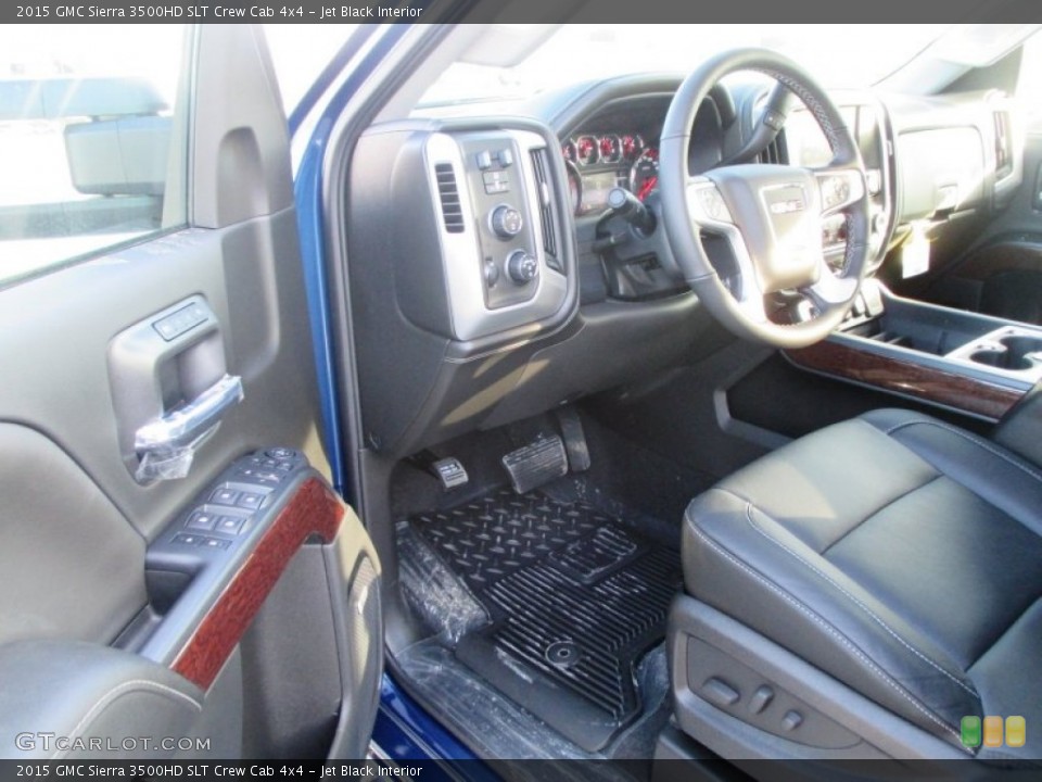 Jet Black Interior Prime Interior for the 2015 GMC Sierra 3500HD SLT Crew Cab 4x4 #99942197