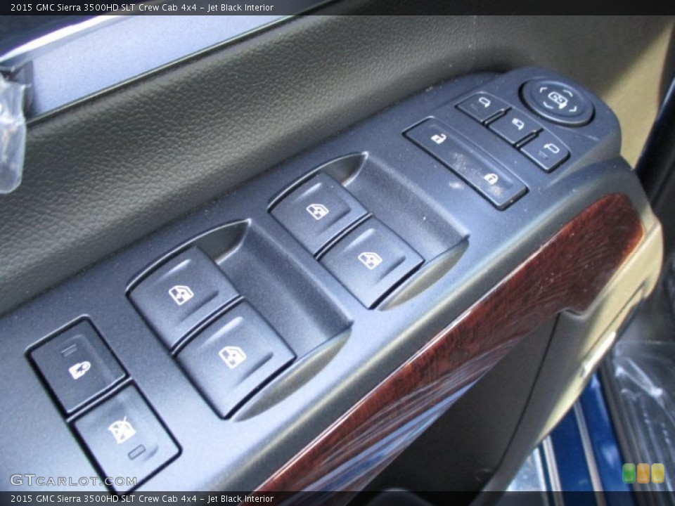 Jet Black Interior Controls for the 2015 GMC Sierra 3500HD SLT Crew Cab 4x4 #99942222