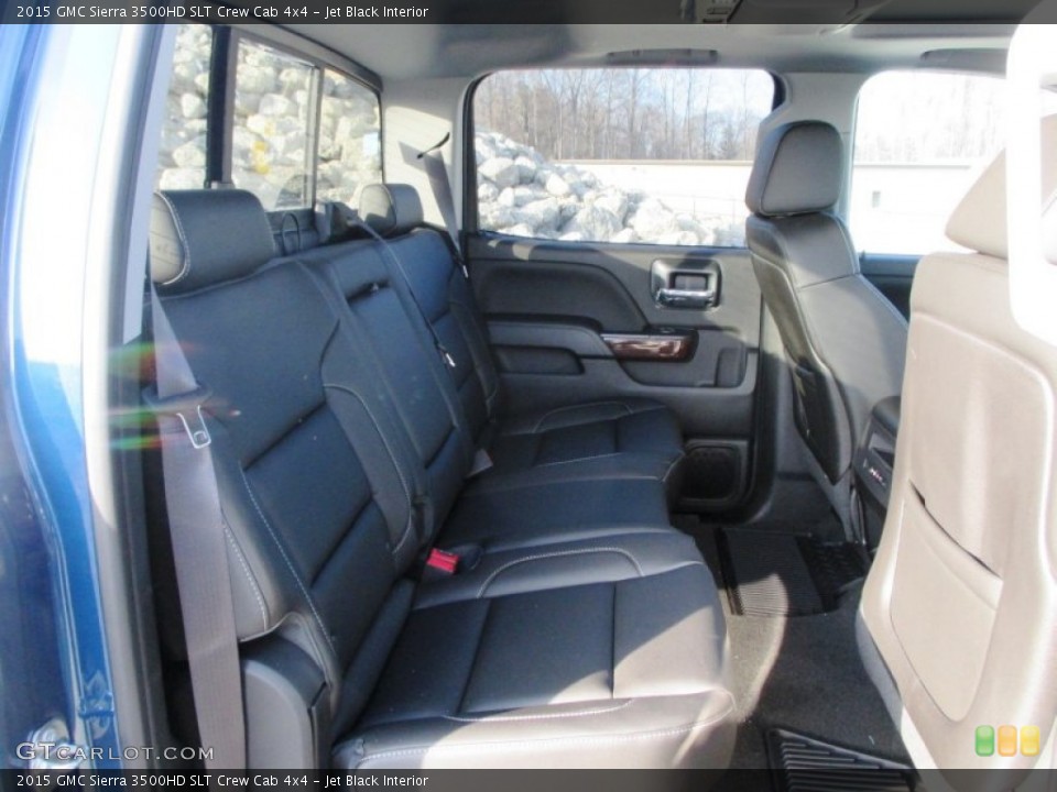Jet Black Interior Rear Seat for the 2015 GMC Sierra 3500HD SLT Crew Cab 4x4 #99942906