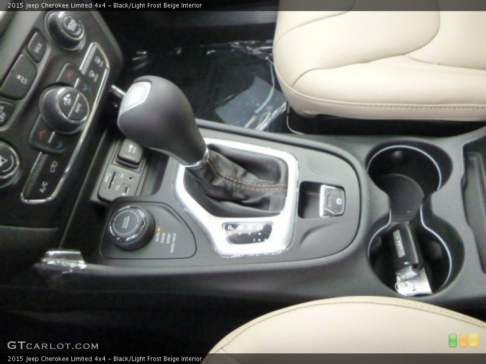 Black/Light Frost Beige Interior Transmission for the 2015 Jeep Cherokee Limited 4x4 #99944223