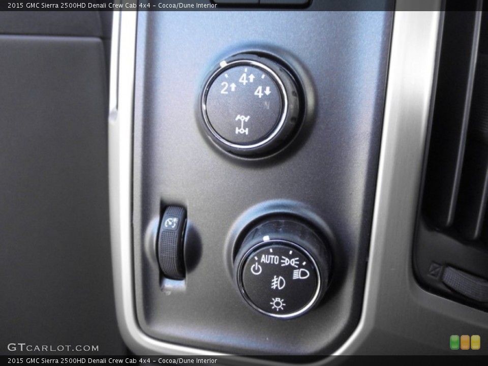 Cocoa/Dune Interior Controls for the 2015 GMC Sierra 2500HD Denali Crew Cab 4x4 #99949209
