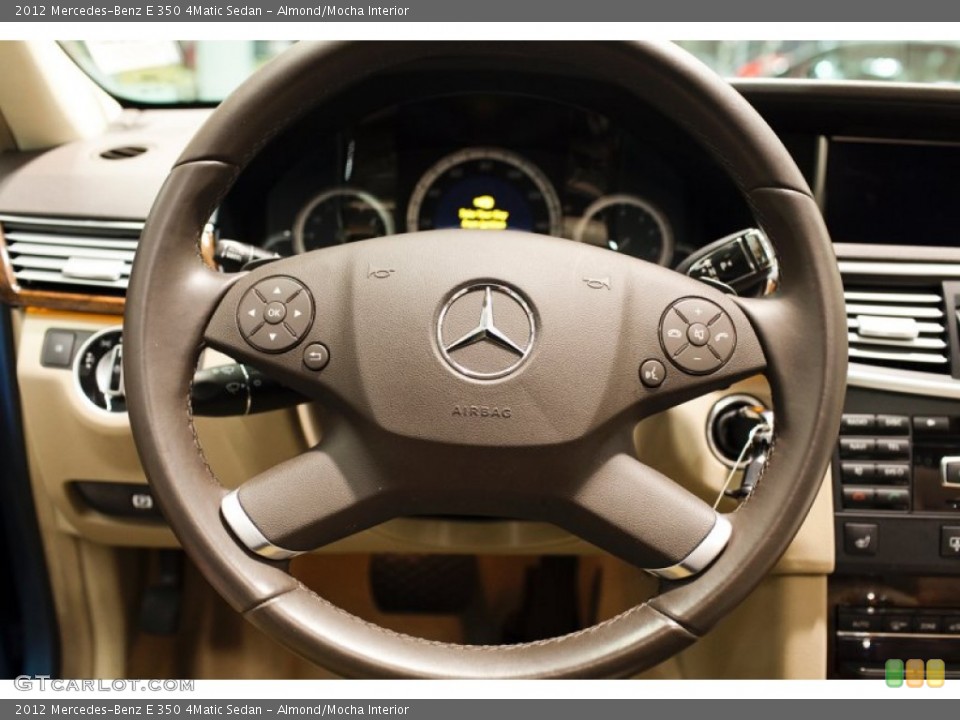 Almond/Mocha Interior Steering Wheel for the 2012 Mercedes-Benz E 350 4Matic Sedan #99952166