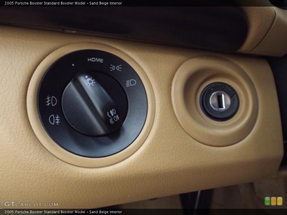Sand Beige Interior Controls for the 2005 Porsche Boxster  #99962451