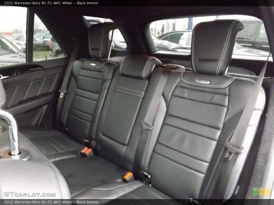 Black Interior Rear Seat for the 2012 Mercedes-Benz ML 63 AMG 4Matic #99962734