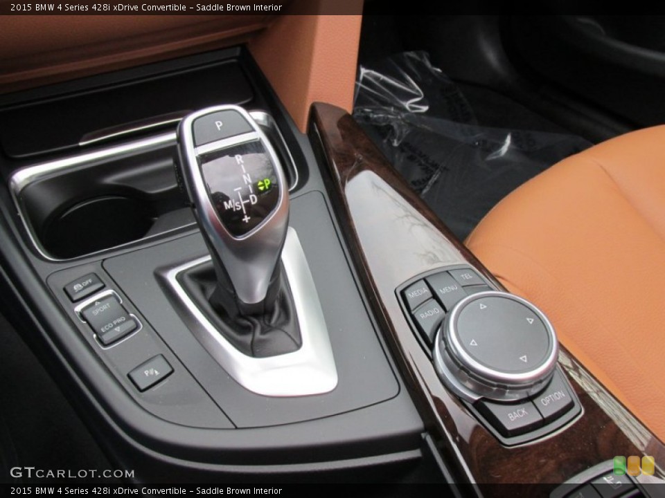 Saddle Brown Interior Transmission for the 2015 BMW 4 Series 428i xDrive Convertible #99967089