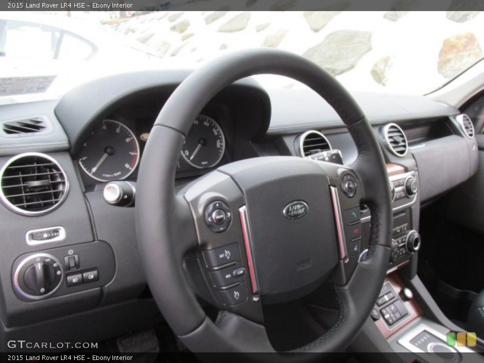 Ebony Interior Steering Wheel for the 2015 Land Rover LR4 HSE #99967521