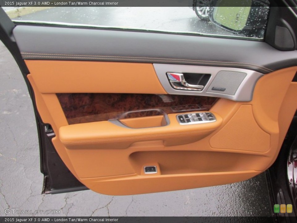 London Tan/Warm Charcoal Interior Door Panel for the 2015 Jaguar XF 3.0 AWD #99969948