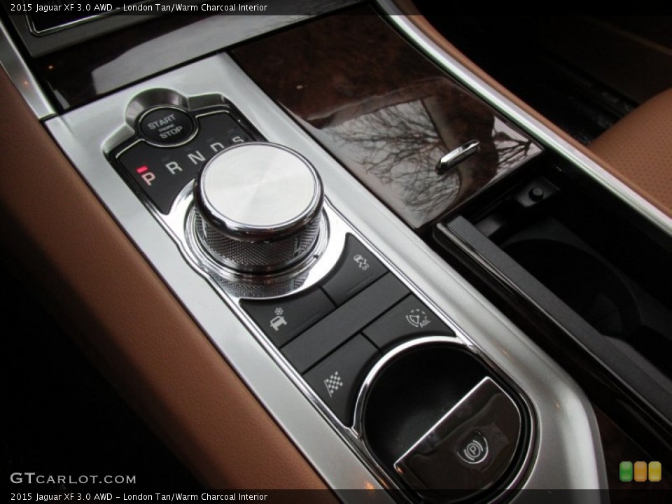 London Tan/Warm Charcoal Interior Transmission for the 2015 Jaguar XF 3.0 AWD #99970065