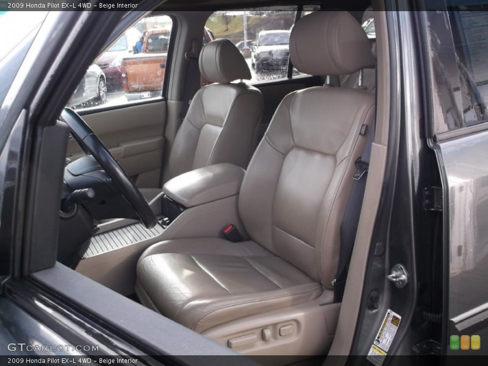 Beige Interior Front Seat for the 2009 Honda Pilot EX-L 4WD #99970965