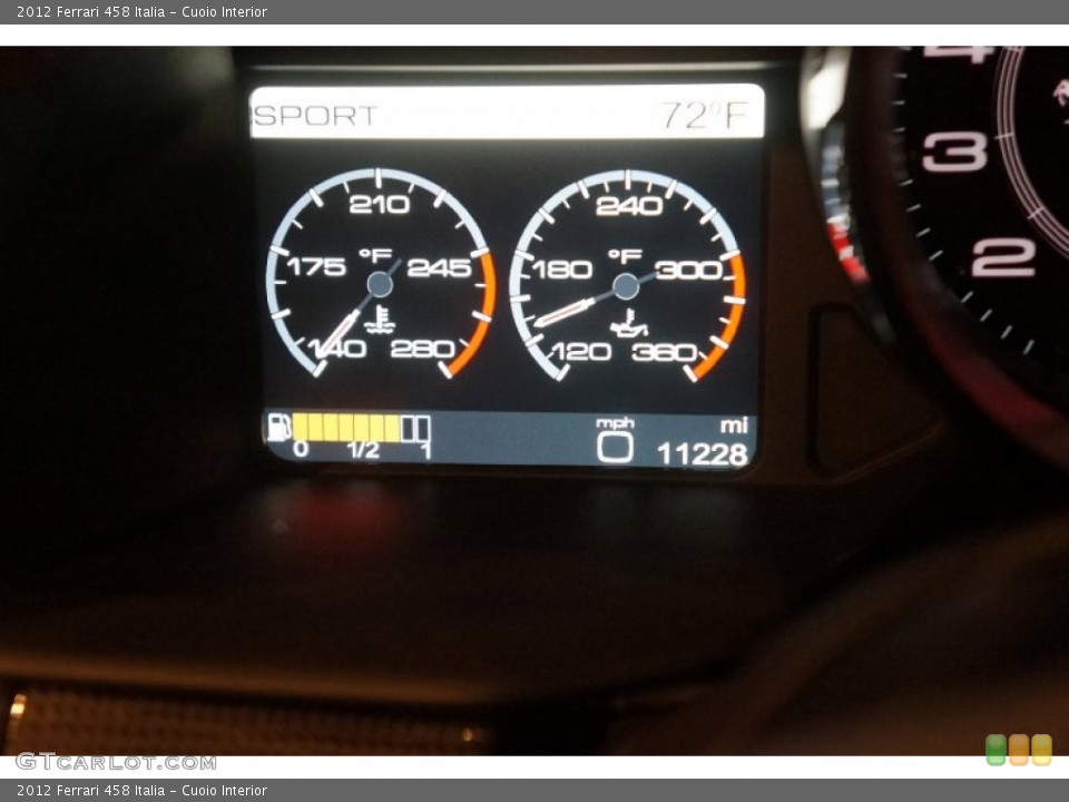 Cuoio Interior Gauges for the 2012 Ferrari 458 Italia #99972282