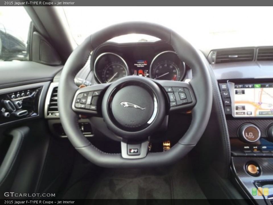 Jet Interior Steering Wheel for the 2015 Jaguar F-TYPE R Coupe #99974127