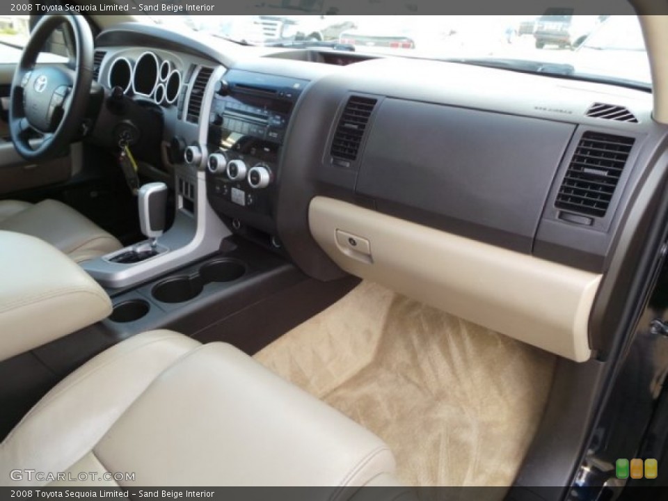 Sand Beige Interior Dashboard for the 2008 Toyota Sequoia Limited #99975701