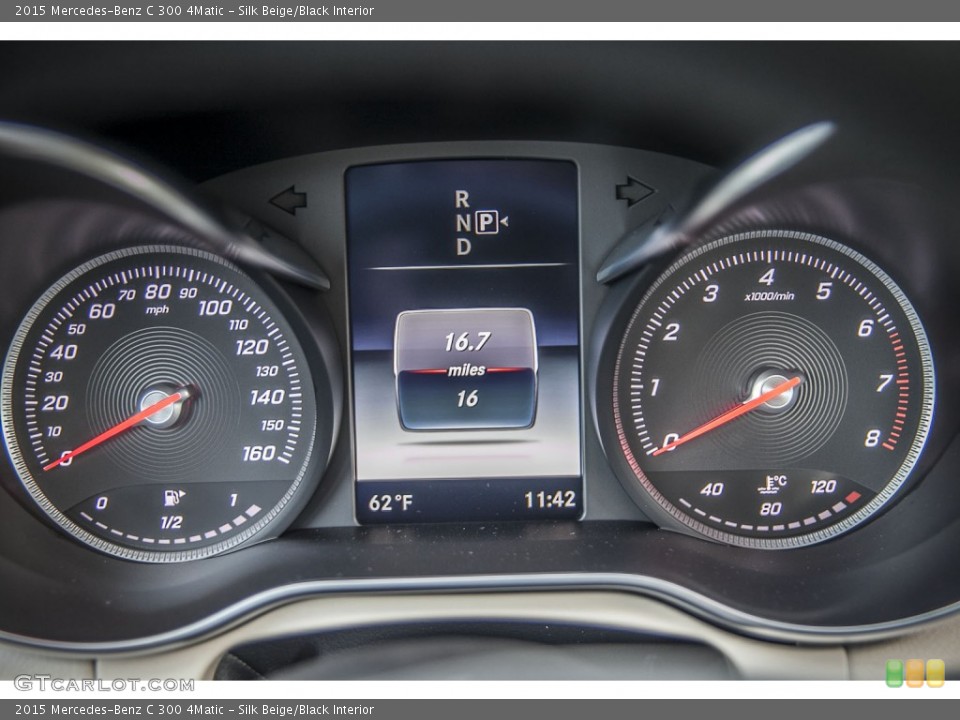 Silk Beige/Black Interior Gauges for the 2015 Mercedes-Benz C 300 4Matic #99977286