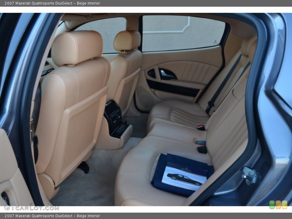 Beige Interior Rear Seat for the 2007 Maserati Quattroporte DuoSelect #99979971