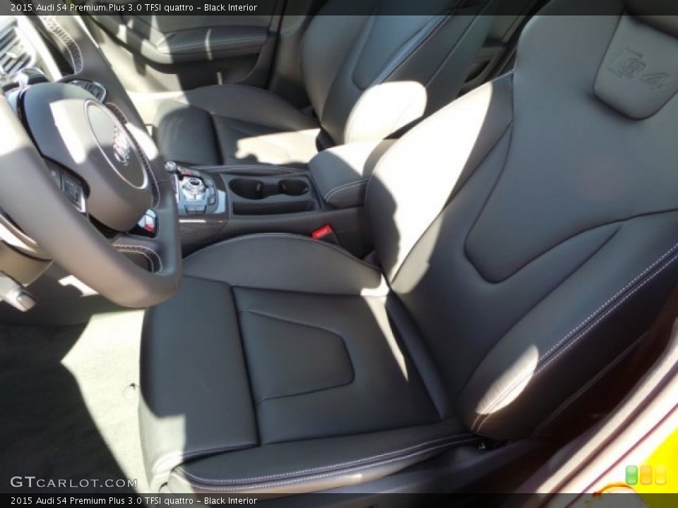 Black Interior Front Seat for the 2015 Audi S4 Premium Plus 3.0 TFSI quattro #99990019