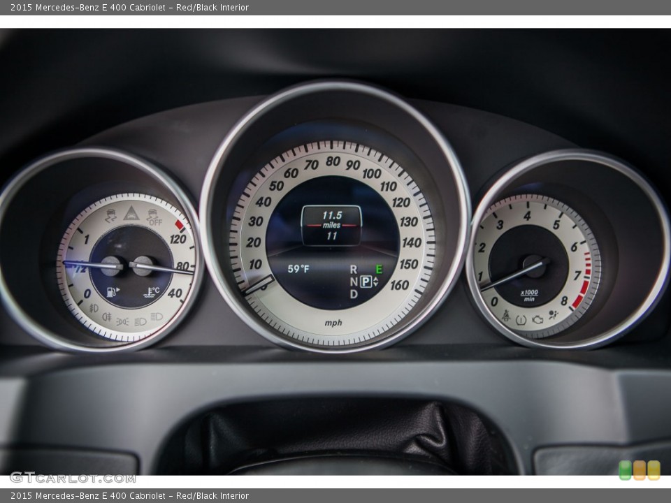 Red/Black Interior Gauges for the 2015 Mercedes-Benz E 400 Cabriolet #99990471