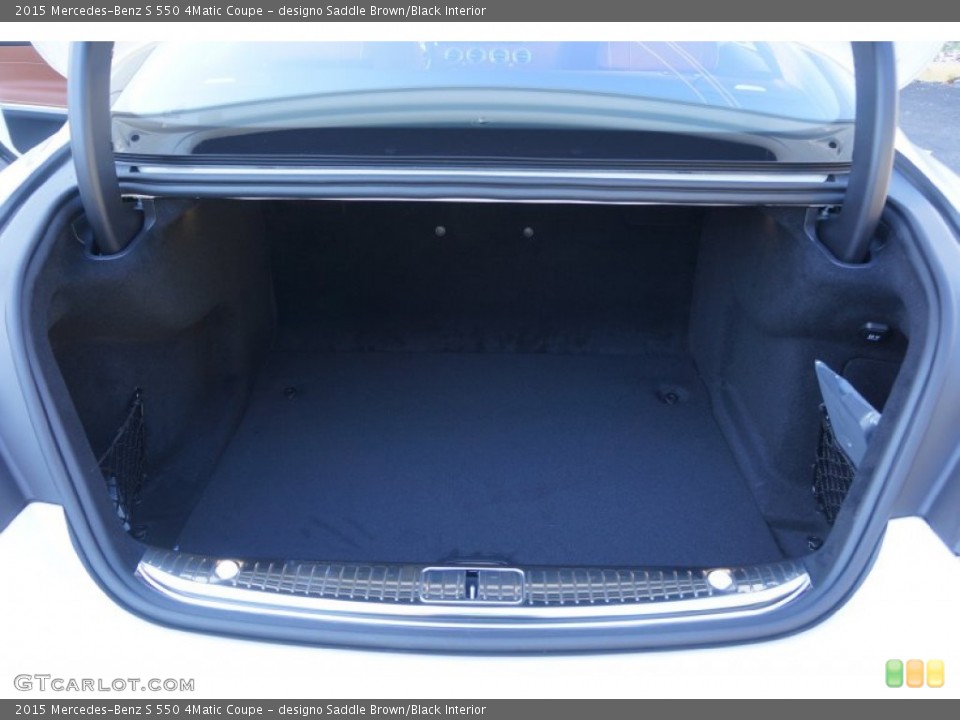 designo Saddle Brown/Black Interior Trunk for the 2015 Mercedes-Benz S 550 4Matic Coupe #99997375
