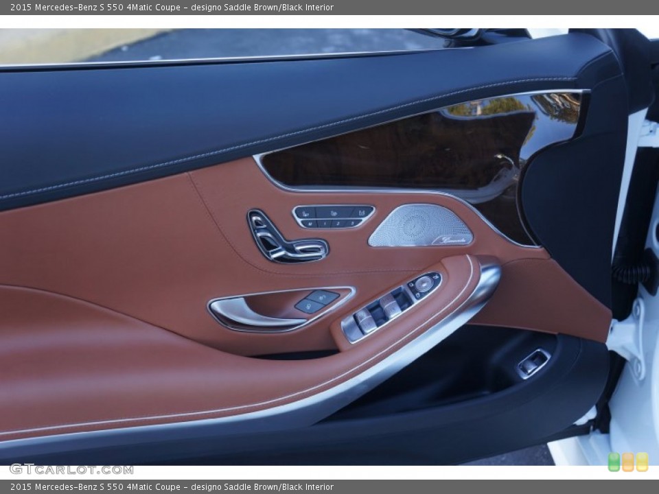 designo Saddle Brown/Black Interior Controls for the 2015 Mercedes-Benz S 550 4Matic Coupe #99997417