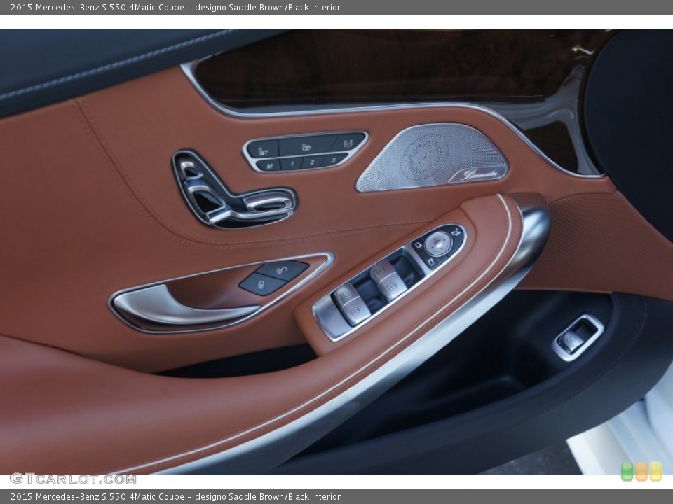 designo Saddle Brown/Black Interior Controls for the 2015 Mercedes-Benz S 550 4Matic Coupe #99997433