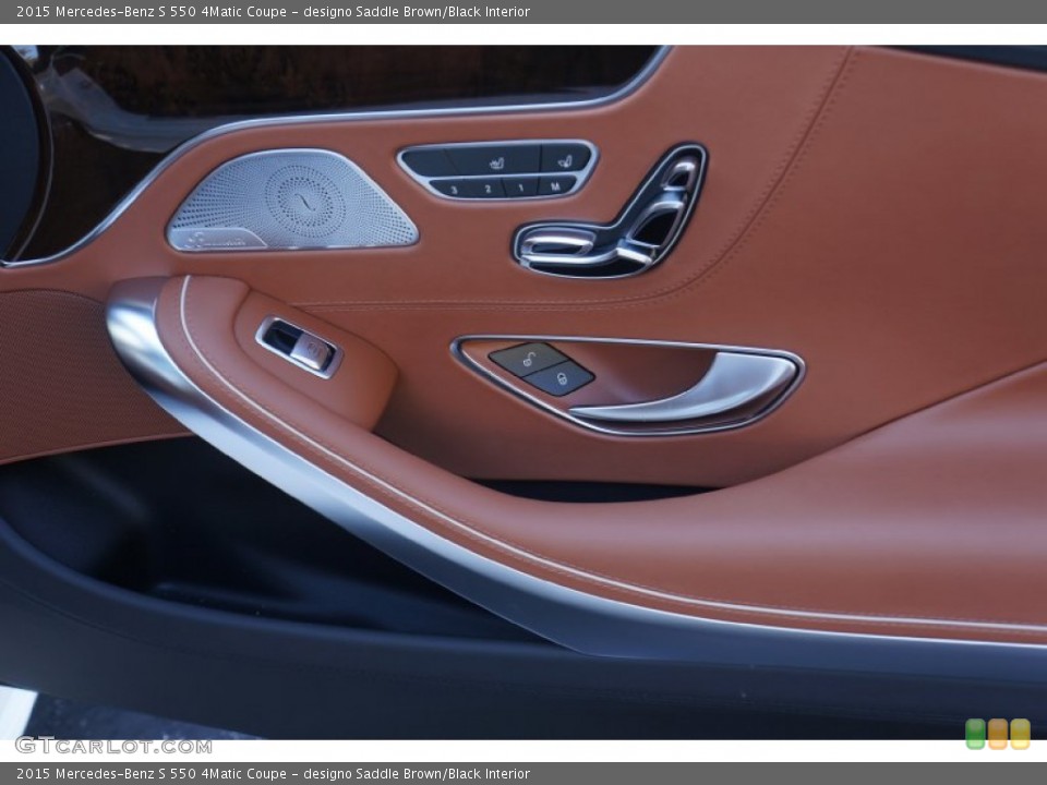 designo Saddle Brown/Black Interior Door Panel for the 2015 Mercedes-Benz S 550 4Matic Coupe #99997703