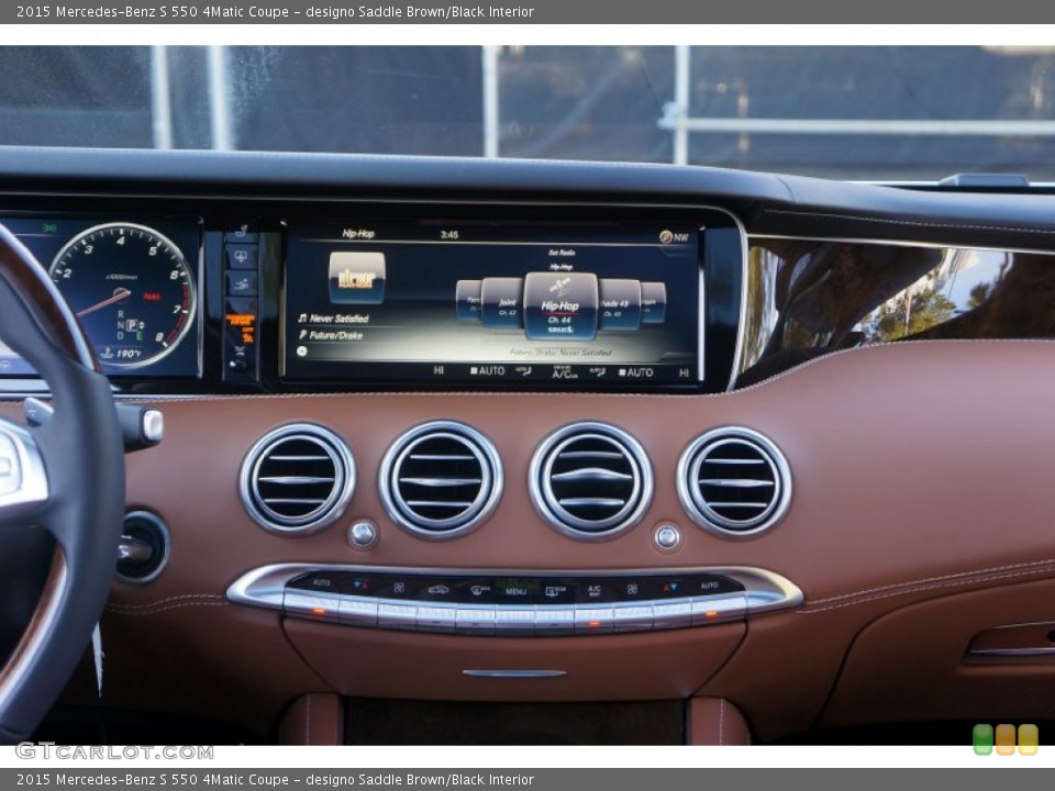 designo Saddle Brown/Black Interior Controls for the 2015 Mercedes-Benz S 550 4Matic Coupe #99997918