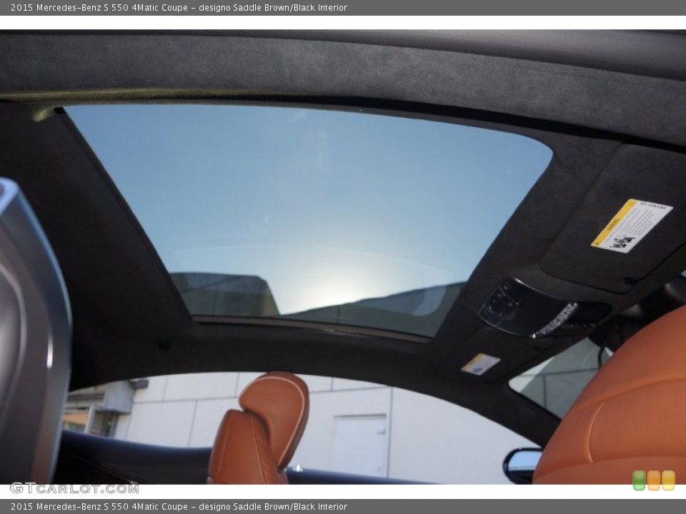 designo Saddle Brown/Black Interior Sunroof for the 2015 Mercedes-Benz S 550 4Matic Coupe #99997999