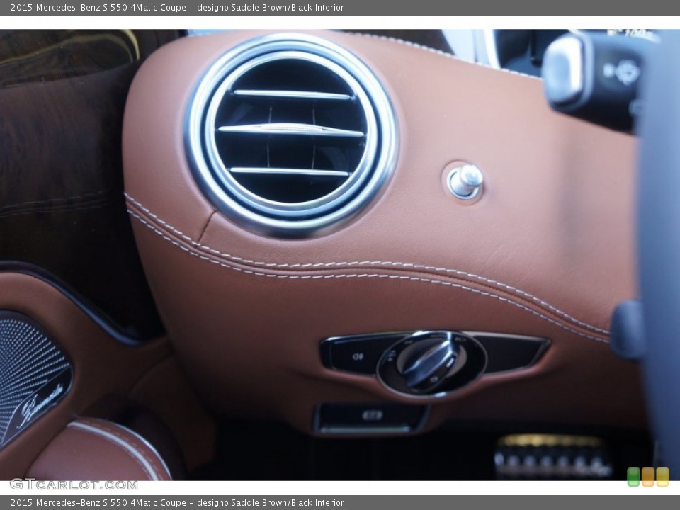 designo Saddle Brown/Black Interior Controls for the 2015 Mercedes-Benz S 550 4Matic Coupe #99998128