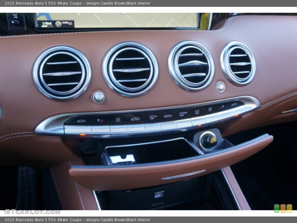designo Saddle Brown/Black Interior Controls for the 2015 Mercedes-Benz S 550 4Matic Coupe #99998149