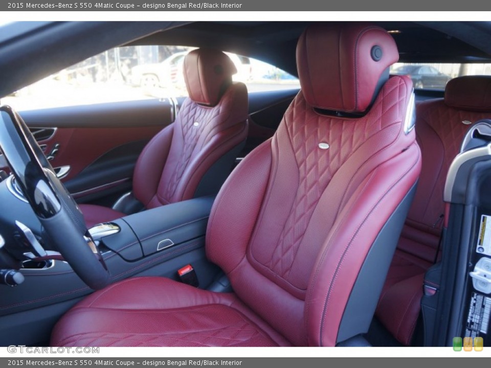 designo Bengal Red/Black Interior Front Seat for the 2015 Mercedes-Benz S 550 4Matic Coupe #99999796