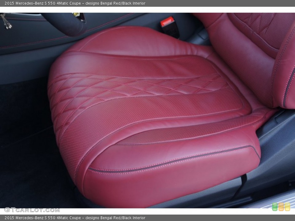 designo Bengal Red/Black Interior Front Seat for the 2015 Mercedes-Benz S 550 4Matic Coupe #99999817