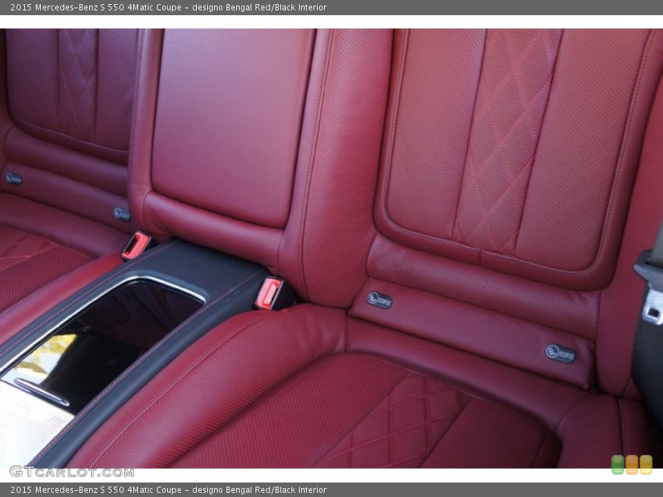 designo Bengal Red/Black Interior Rear Seat for the 2015 Mercedes-Benz S 550 4Matic Coupe #99999904