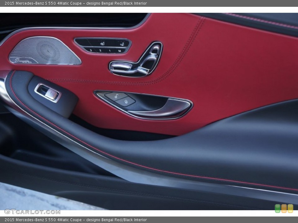 designo Bengal Red/Black Interior Controls for the 2015 Mercedes-Benz S 550 4Matic Coupe #99999958