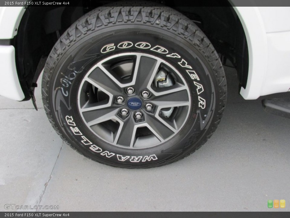 2015 Ford F150 XLT SuperCrew 4x4 Wheel and Tire Photo #100024855