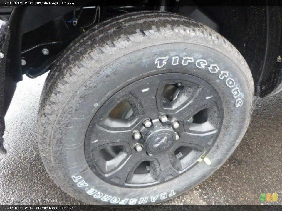 2015 Ram 3500 Laramie Mega Cab 4x4 Wheel and Tire Photo #100026628