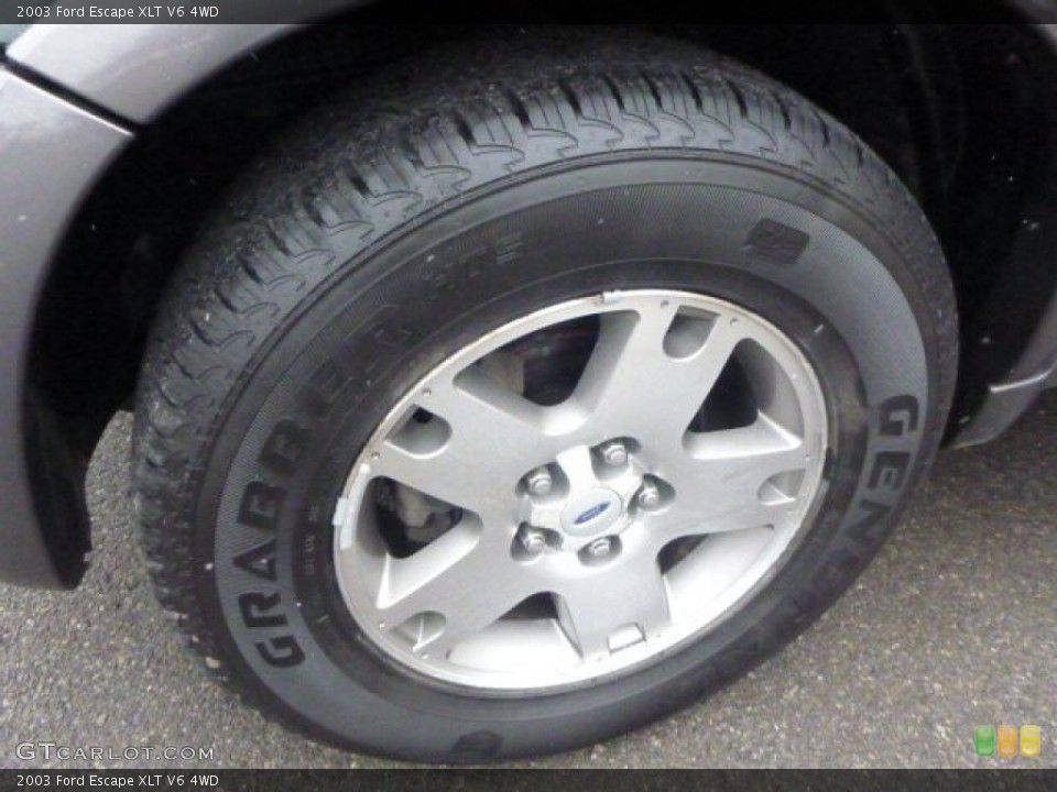 2003 Ford Escape XLT V6 4WD Wheel and Tire Photo #100040885