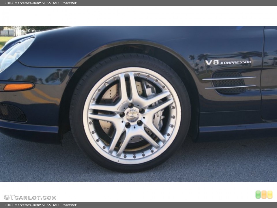 2004 Mercedes-Benz SL 55 AMG Roadster Wheel and Tire Photo #100088479