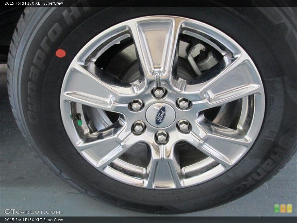 2015 Ford F150 XLT SuperCrew Wheel and Tire Photo #100118507