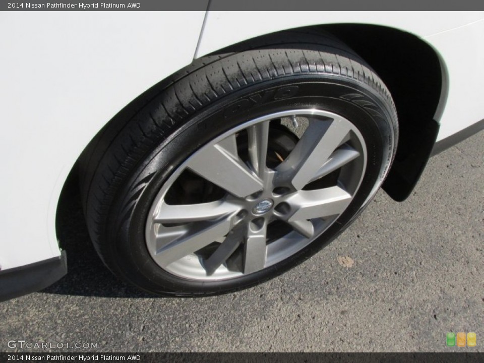2014 Nissan Pathfinder Hybrid Platinum AWD Wheel and Tire Photo #100154068