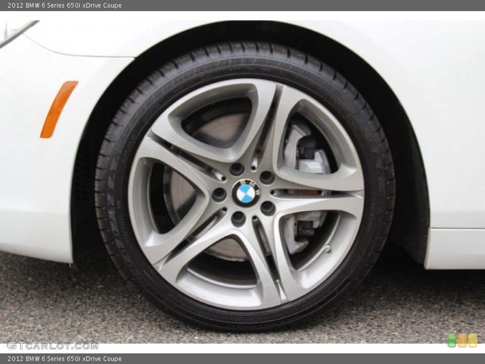 2012 BMW 6 Series 650i xDrive Coupe Wheel and Tire Photo #100166976