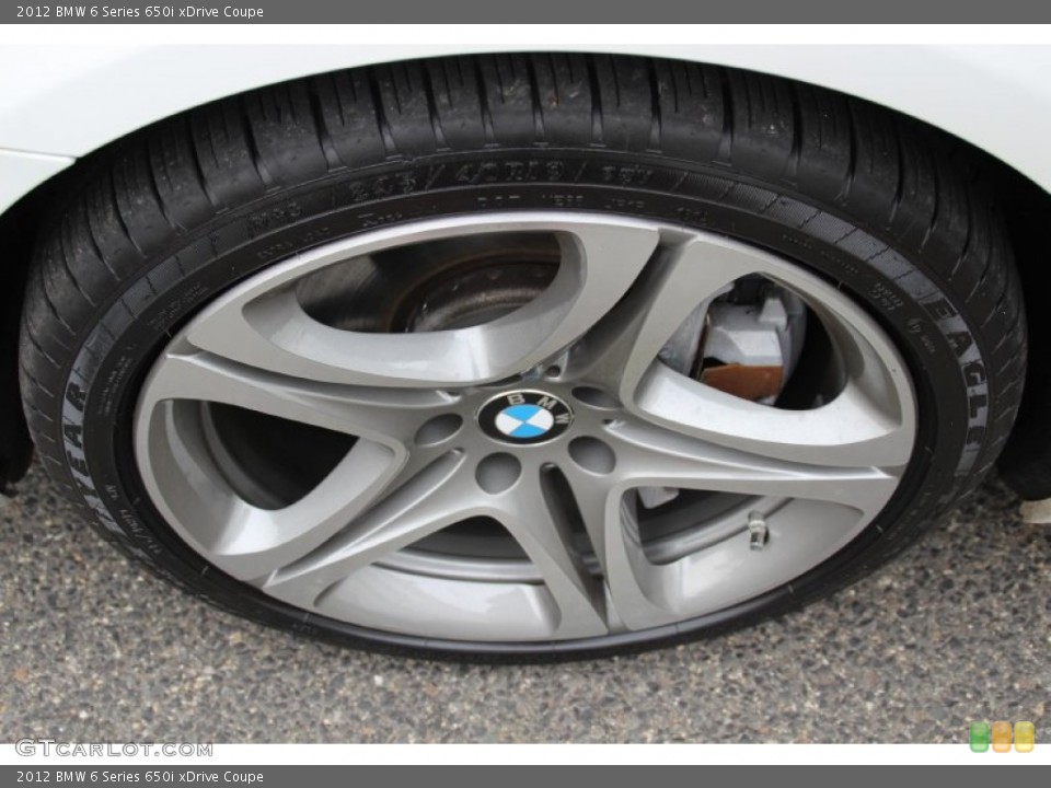 2012 BMW 6 Series 650i xDrive Coupe Wheel and Tire Photo #100166997