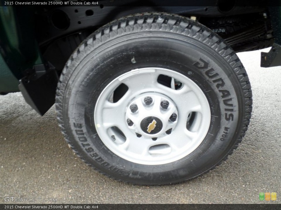 2015 Chevrolet Silverado 2500HD WT Double Cab 4x4 Wheel and Tire Photo #100168641