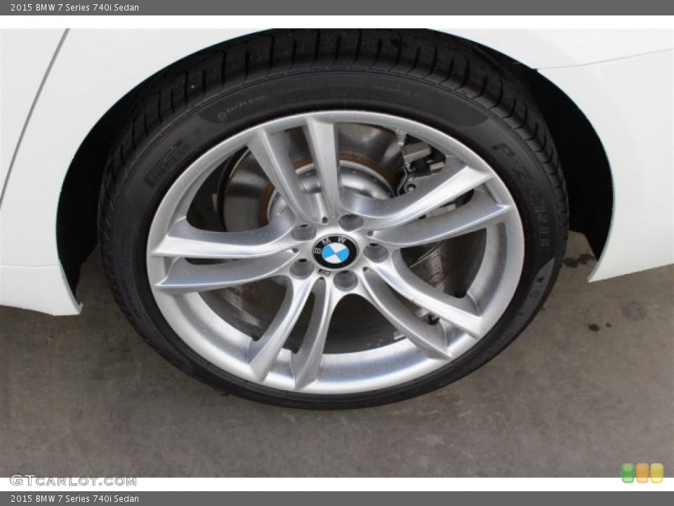 2015 BMW 7 Series 740i Sedan Wheel and Tire Photo #100181709