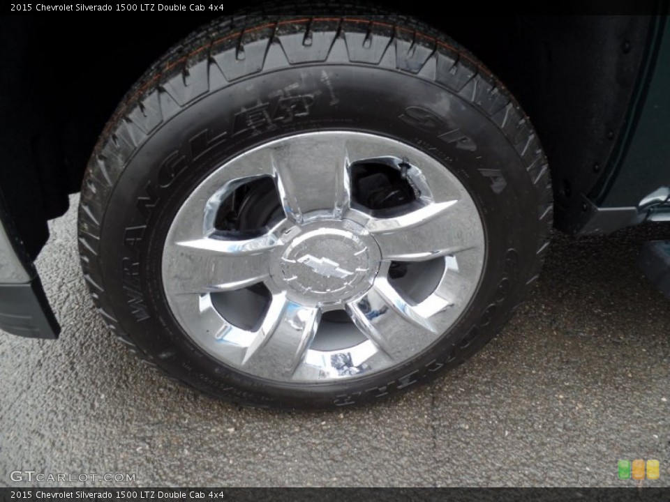 2015 Chevrolet Silverado 1500 LTZ Double Cab 4x4 Wheel and Tire Photo #100200017