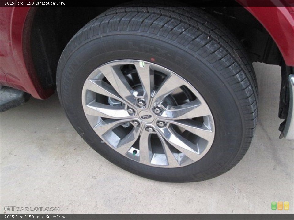 2015 Ford F150 Lariat SuperCrew Wheel and Tire Photo #100215731