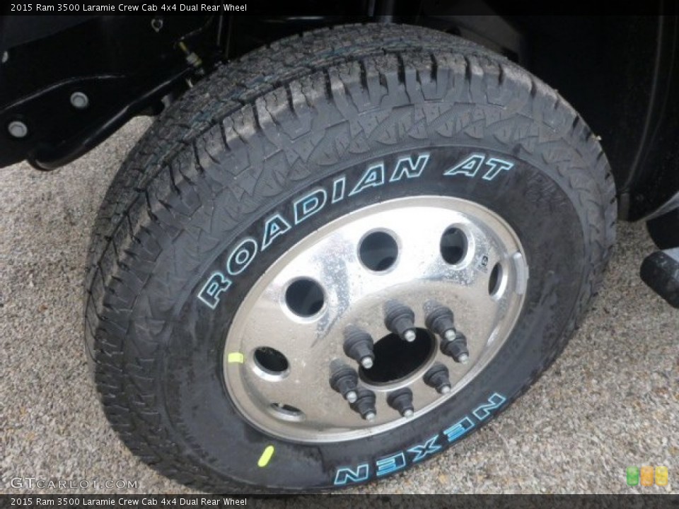 2015 Ram 3500 Laramie Crew Cab 4x4 Dual Rear Wheel Wheel and Tire Photo #100223486