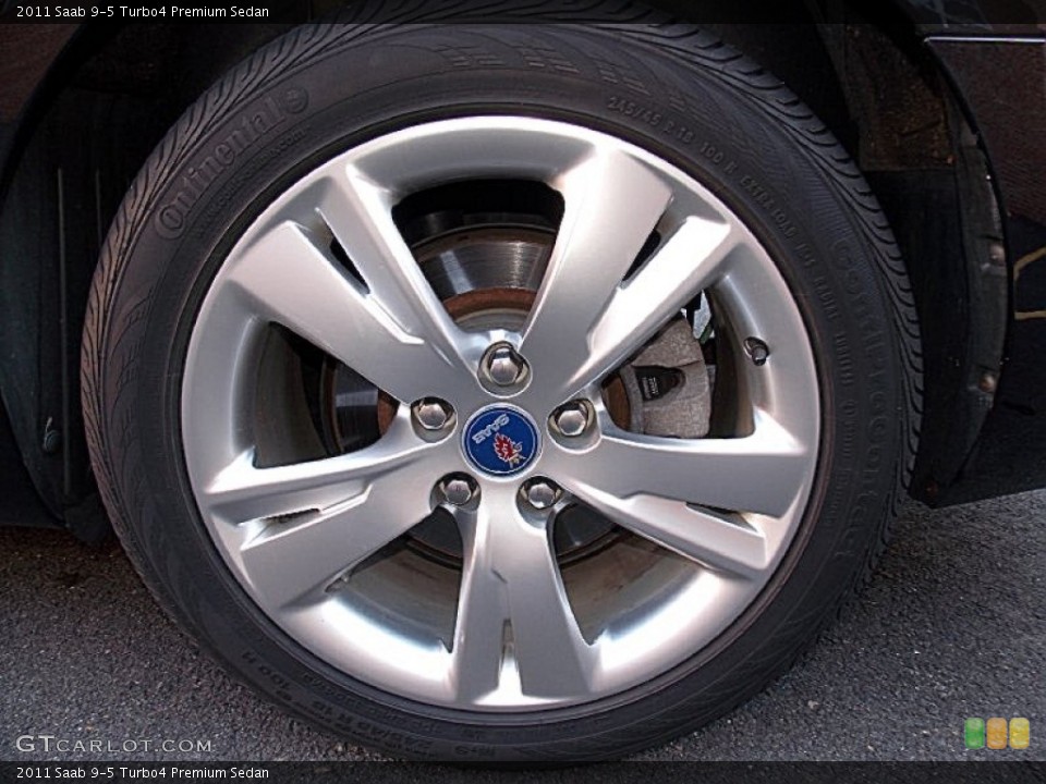 2011 Saab 9-5 Turbo4 Premium Sedan Wheel and Tire Photo #100229168